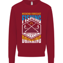 Weekend Fishing Funny Alcohol Beer Kids Sweatshirt Jumper Red