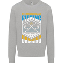 Weekend Fishing Funny Alcohol Beer Kids Sweatshirt Jumper Sports Grey