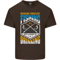 Weekend Fishing Funny Alcohol Beer Kids T-Shirt Childrens Chocolate