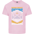 Weekend Fishing Funny Alcohol Beer Kids T-Shirt Childrens Light Pink