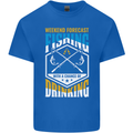 Weekend Fishing Funny Alcohol Beer Kids T-Shirt Childrens Royal Blue