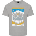 Weekend Fishing Funny Alcohol Beer Kids T-Shirt Childrens Sports Grey