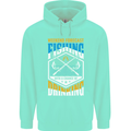 Weekend Fishing Funny Alcohol Beer Mens 80% Cotton Hoodie Peppermint