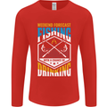 Weekend Fishing Funny Alcohol Beer Mens Long Sleeve T-Shirt Red