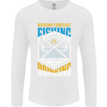 Weekend Fishing Funny Alcohol Beer Mens Long Sleeve T-Shirt White