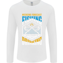 Weekend Fishing Funny Alcohol Beer Mens Long Sleeve T-Shirt White