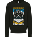 Weekend Fishing Funny Alcohol Beer Mens Sweatshirt Jumper Black