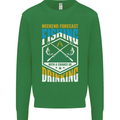 Weekend Fishing Funny Alcohol Beer Mens Sweatshirt Jumper Irish Green