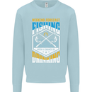 Weekend Fishing Funny Alcohol Beer Mens Sweatshirt Jumper Light Blue