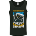 Weekend Fishing Funny Alcohol Beer Mens Vest Tank Top Black