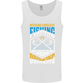 Weekend Fishing Funny Alcohol Beer Mens Vest Tank Top White