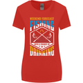 Weekend Fishing Funny Alcohol Beer Womens Wider Cut T-Shirt Red