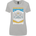 Weekend Fishing Funny Alcohol Beer Womens Wider Cut T-Shirt Sports Grey