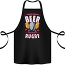 Weekend Forecast Beer Alcohol Rugby Funny Cotton Apron 100% Organic Black
