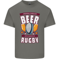 Weekend Forecast Beer Alcohol Rugby Funny Kids T-Shirt Childrens Charcoal