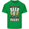 Weekend Forecast Beer Alcohol Rugby Funny Kids T-Shirt Childrens Irish Green