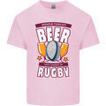 Weekend Forecast Beer Alcohol Rugby Funny Mens Cotton T-Shirt Tee Top Light Pink