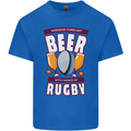 Weekend Forecast Beer Alcohol Rugby Funny Mens Cotton T-Shirt Tee Top Royal Blue