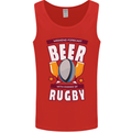 Weekend Forecast Beer Alcohol Rugby Funny Mens Vest Tank Top Red