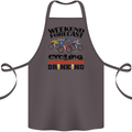 Weekend Forecast Cycling Cyclist Bicycle Cotton Apron 100% Organic Dark Grey