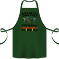 Weekend Forecast Cycling Cyclist Bicycle Cotton Apron 100% Organic Forest Green
