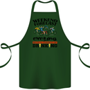 Weekend Forecast Cycling Cyclist Bicycle Cotton Apron 100% Organic Forest Green