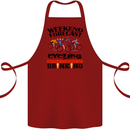 Weekend Forecast Cycling Cyclist Bicycle Cotton Apron 100% Organic Maroon
