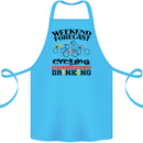 Weekend Forecast Cycling Cyclist Bicycle Cotton Apron 100% Organic Turquoise