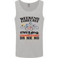 Weekend Forecast Cycling Cyclist Bicycle Mens Vest Tank Top Sports Grey