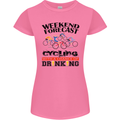 Weekend Forecast Cycling Cyclist Bicycle Womens Petite Cut T-Shirt Azalea