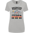 Weekend Forecast Cycling Cyclist Bicycle Womens Wider Cut T-Shirt Sports Grey