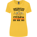 Weekend Forecast Cycling Cyclist Bicycle Womens Wider Cut T-Shirt Yellow