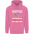 Weekend Forecast Cycling Cyclist Funny Mens 80% Cotton Hoodie Azelea