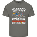 Weekend Forecast Cycling Cyclist Funny Mens Cotton T-Shirt Tee Top Charcoal