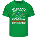 Weekend Forecast Cycling Cyclist Funny Mens Cotton T-Shirt Tee Top Irish Green