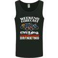 Weekend Forecast Cycling Cyclist Funny Mens Vest Tank Top Black