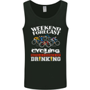 Weekend Forecast Cycling Cyclist Funny Mens Vest Tank Top Black