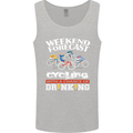Weekend Forecast Cycling Cyclist Funny Mens Vest Tank Top Sports Grey