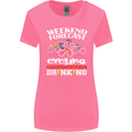Weekend Forecast Cycling Cyclist Funny Womens Wider Cut T-Shirt Azalea