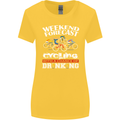 Weekend Forecast Cycling Cyclist Funny Womens Wider Cut T-Shirt Yellow