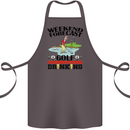 Weekend Forecast Golf with a Chance of Drinking Cotton Apron 100% Organic Dark Grey