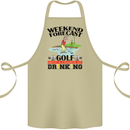 Weekend Forecast Golf with a Chance of Drinking Cotton Apron 100% Organic Khaki