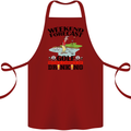 Weekend Forecast Golf with a Chance of Drinking Cotton Apron 100% Organic Maroon