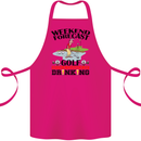 Weekend Forecast Golf with a Chance of Drinking Cotton Apron 100% Organic Pink