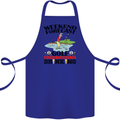 Weekend Forecast Golf with a Chance of Drinking Cotton Apron 100% Organic Royal Blue