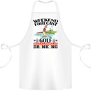 Weekend Forecast Golf with a Chance of Drinking Cotton Apron 100% Organic White