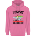 Weekend Forecast Golf with a Chance of Drinking Mens 80% Cotton Hoodie Azelea