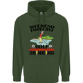 Weekend Forecast Golf with a Chance of Drinking Mens 80% Cotton Hoodie Forest Green