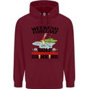 Weekend Forecast Golf with a Chance of Drinking Mens 80% Cotton Hoodie Maroon