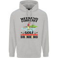 Weekend Forecast Golf with a Chance of Drinking Mens 80% Cotton Hoodie Sports Grey